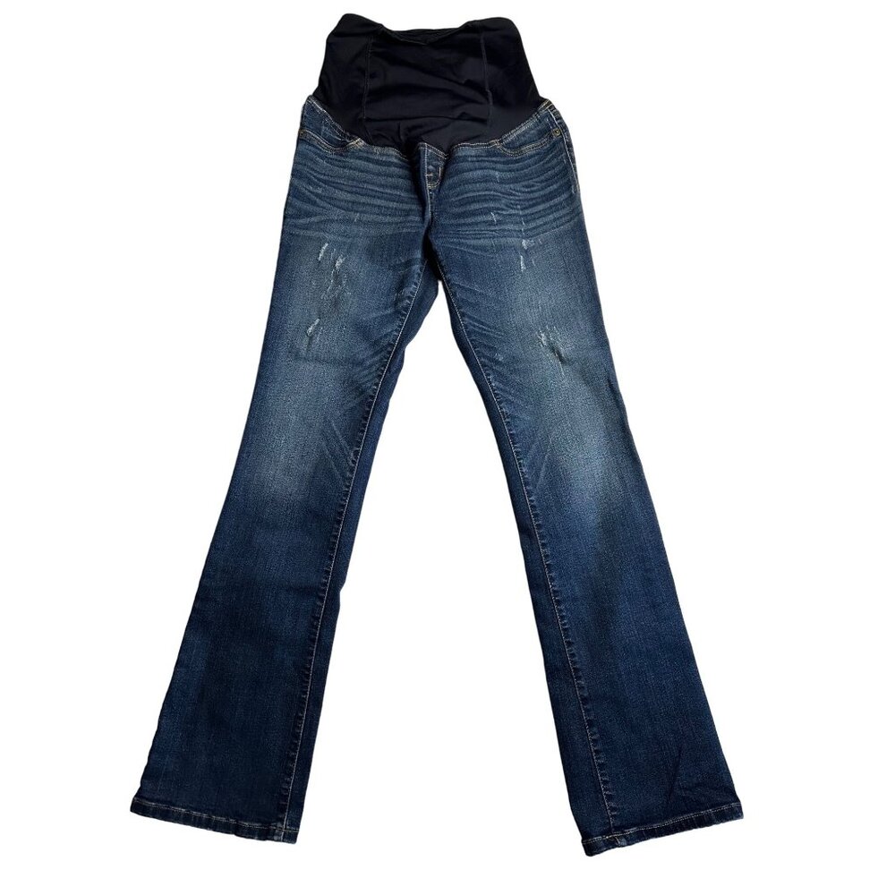 Isabel Maternity Bundle of Jeans 2 pair & Shorts Distressed Bootcut Jegging